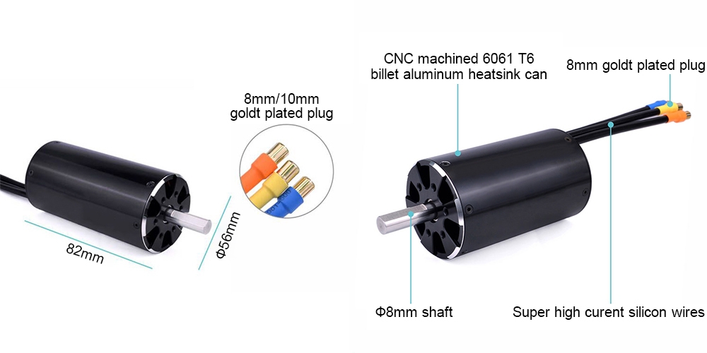 1300KV BLDC motor for RC boat details