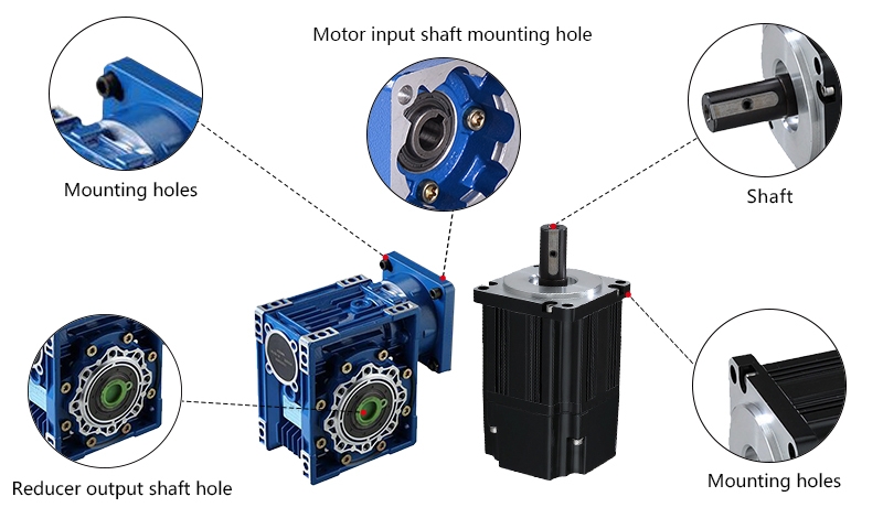 200W worm gear motor details