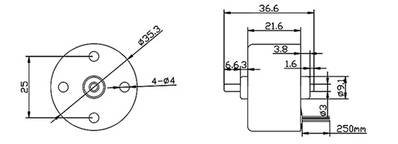 3000rpm BLDC dimension