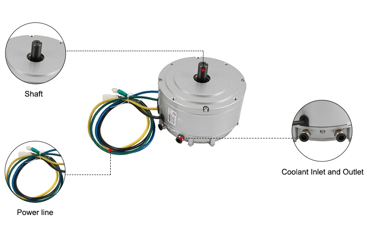 3000W air cooling BLDC motor for electric vehicle details