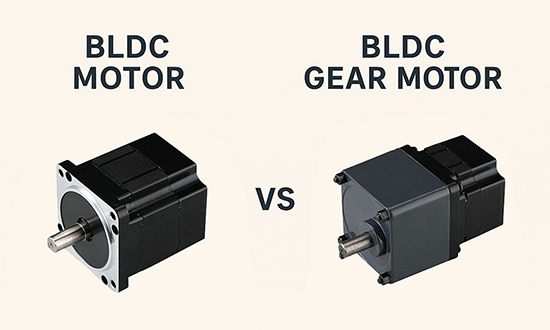 Difference between BLDC motor and BLDC gear-motor