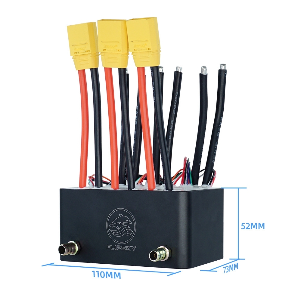 Dimension of 200a electronic speed controller