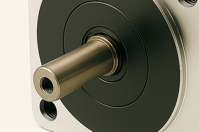 BLDC motor drilled shaft