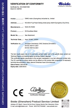 CE (EMC) Certificate