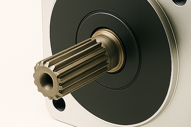 BLDC motor spline shaft