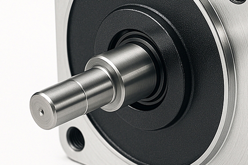 BLDC motor stepped shaft