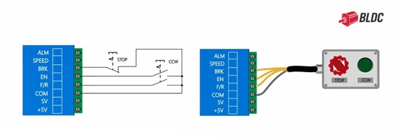 Switching BLDC motor to reverse rotation