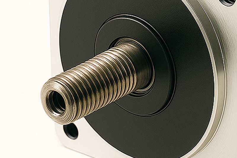 BLDC motor threaded shaft