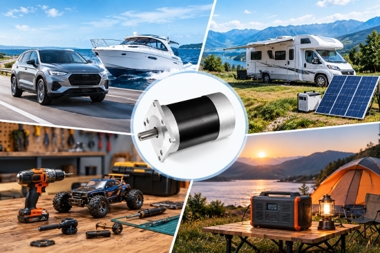 Why are 12v BLDC motors commonly used in cars and boats